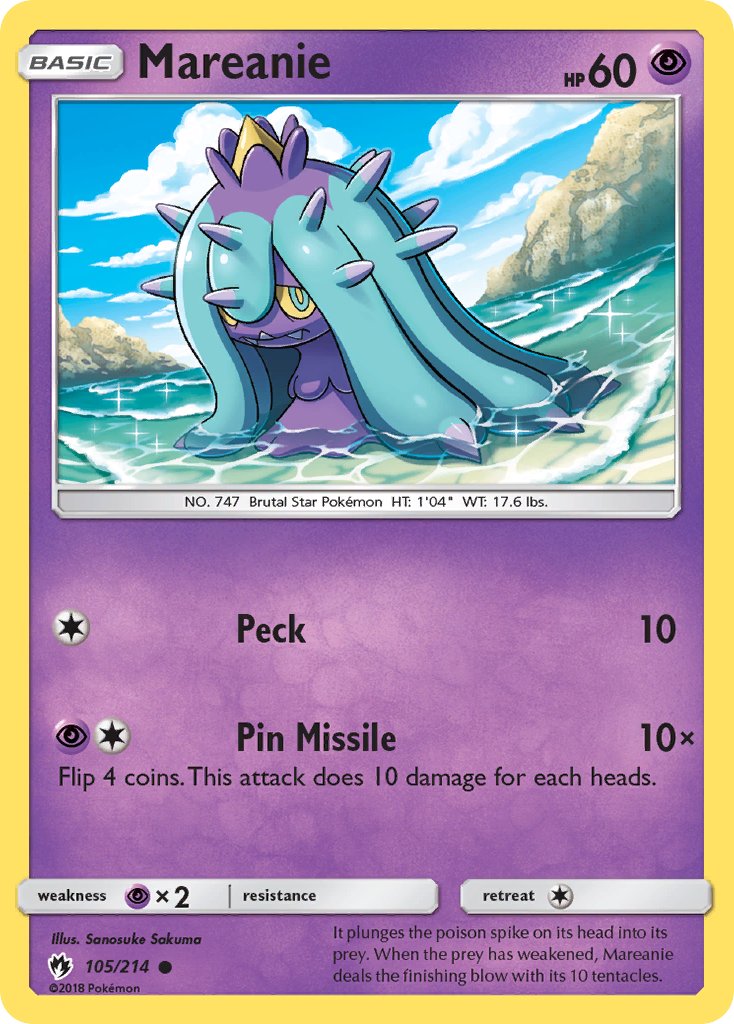 Mareanie 105/214 Reverse Common - MissingNo.