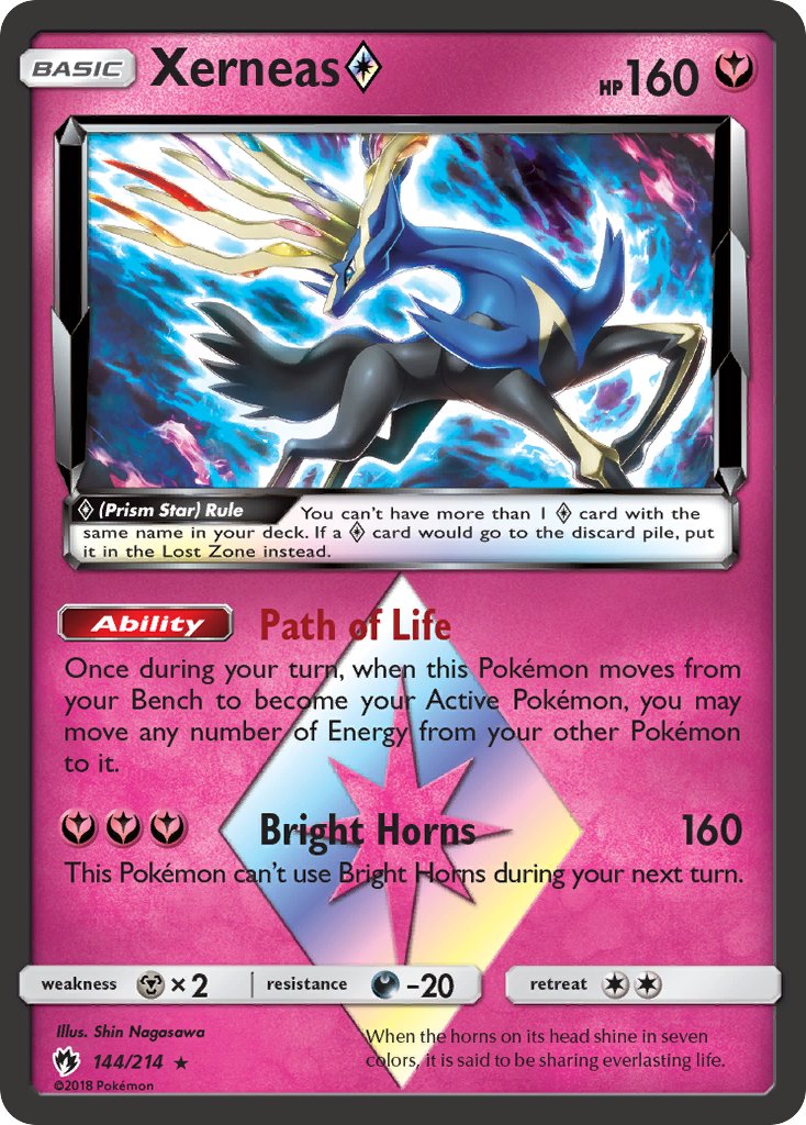 Xerneas Prism Star 144/214 Holo Rare Prism Star - MissingNo.