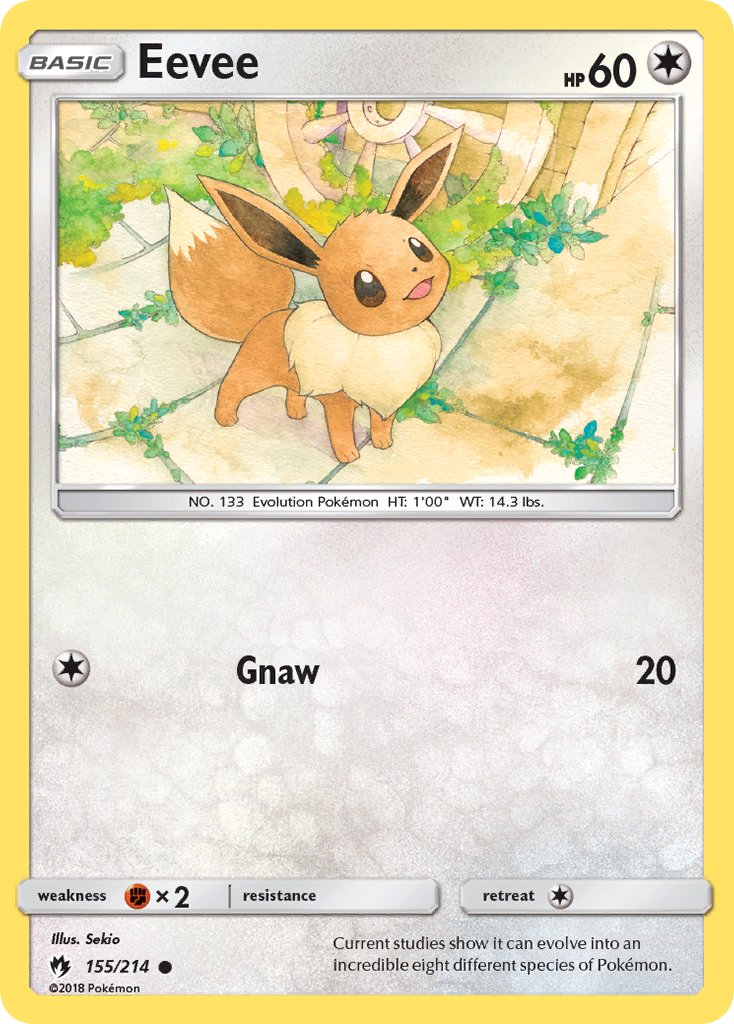 Eevee 155/214 Reverse Common - MissingNo.