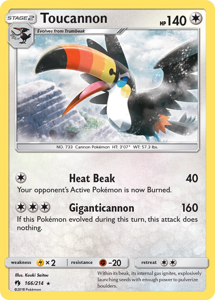 Toucannon 166/214 Non-Holo Rare - MissingNo.