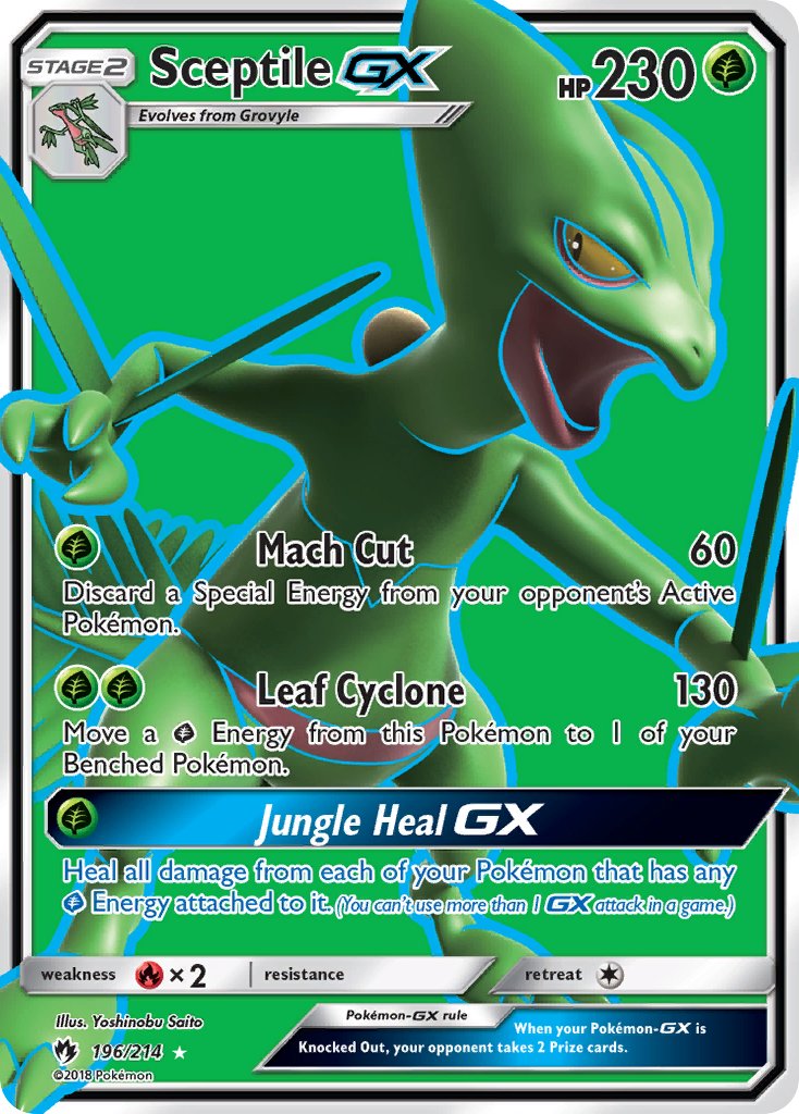Sceptile GX 196/214 Holo Ultra Rare GX - MissingNo.