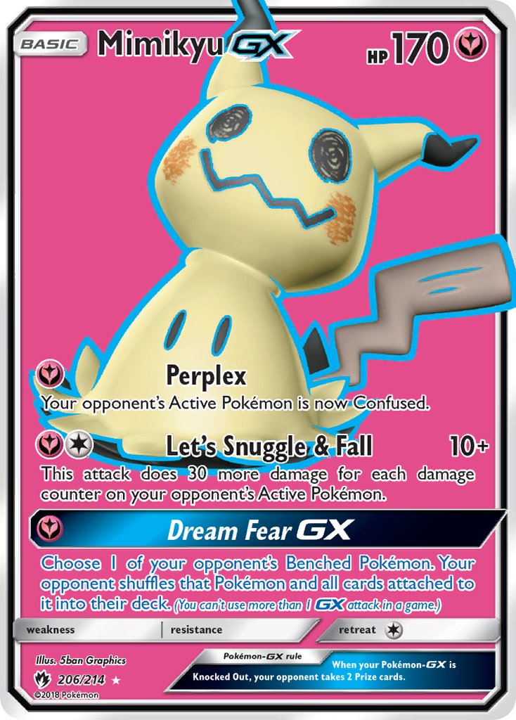 Mimikyu GX 206/214 Holo Ultra Rare GX - MissingNo.