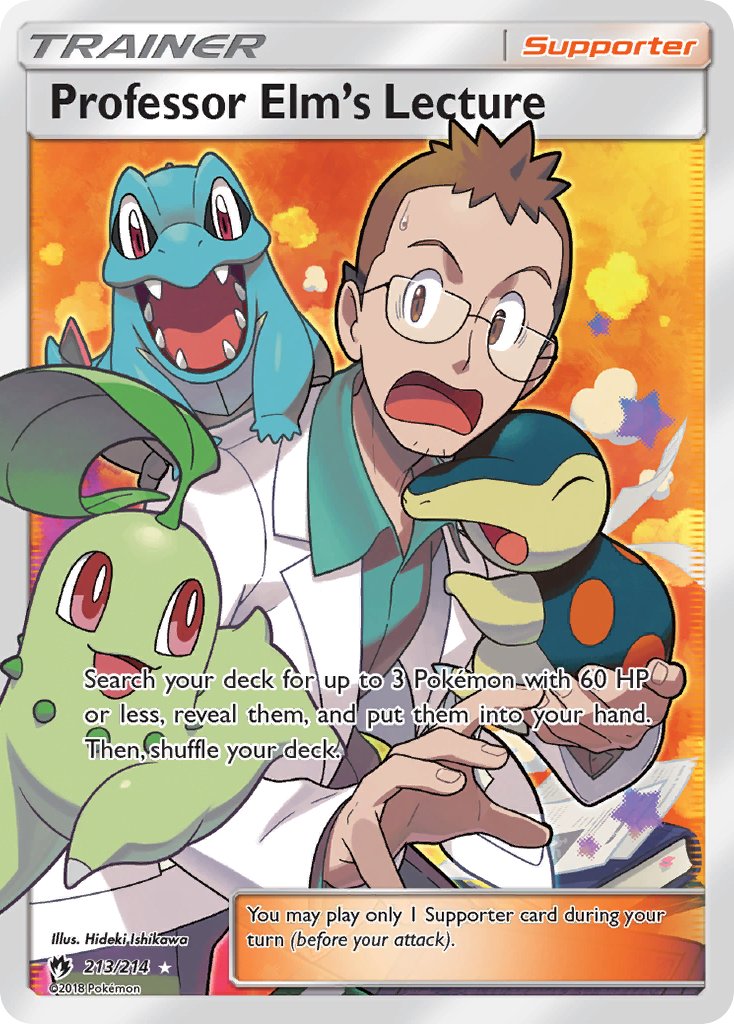 Professor Elm's Lecture 213/214 Holo Ultra Rare - MissingNo.