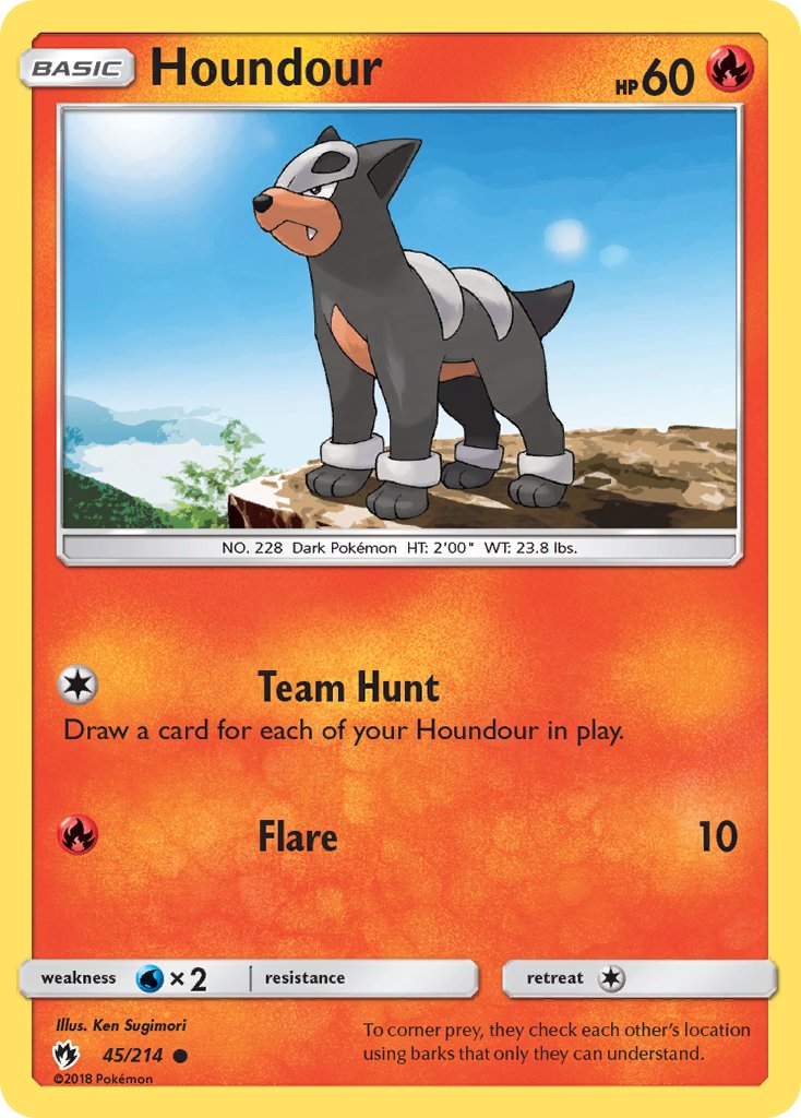 Houndour 45/214 Common - MissingNo.