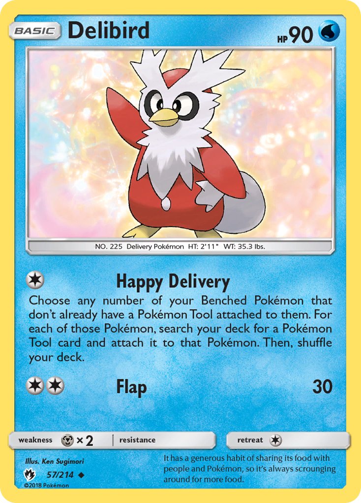 Delibird 57/214 Reverse Uncommon - MissingNo.
