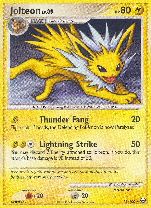 Jolteon 23/100 Reverse Rare - MissingNo.