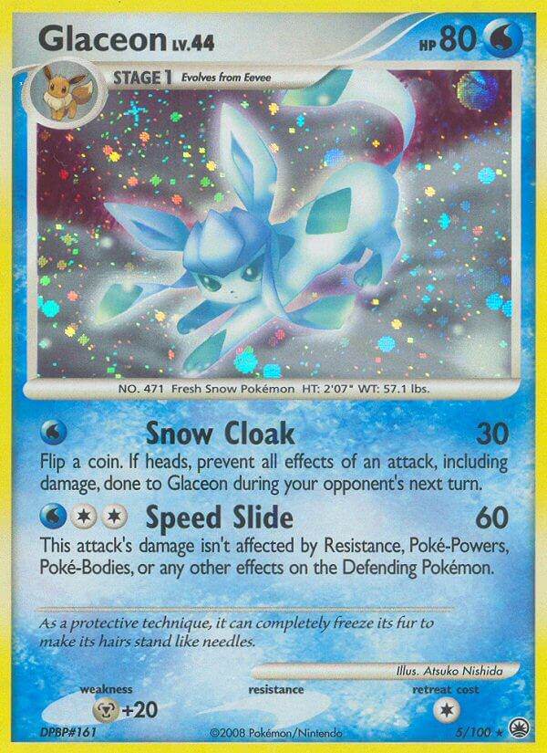 Glaceon 5/100 Reverse Rare - MissingNo.