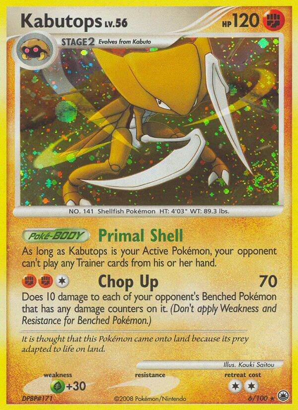Kabutops 6/100 Reverse Rare - MissingNo.