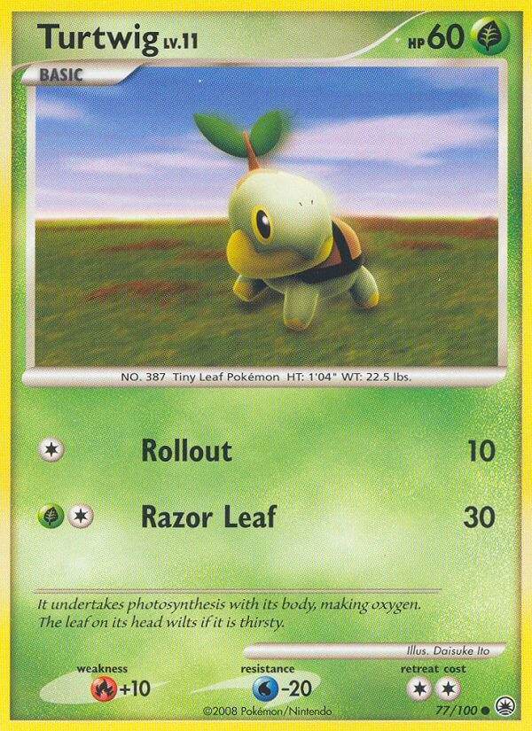 Turtwig 77/100 Reverse Common - MissingNo.