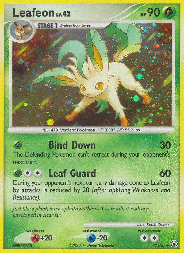 Leafeon 7/100 Reverse Rare - MissingNo.