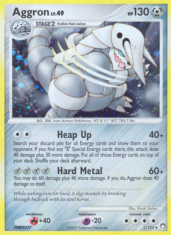 Aggron 1/123 Holo Rare - MissingNo.