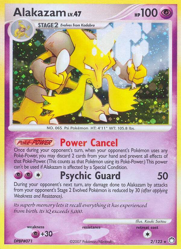 Alakazam 2/123 Reverse Rare - MissingNo.