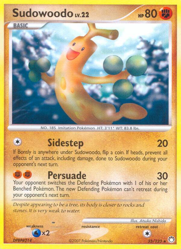 Sudowoodo 35/123 Reverse Rare - MissingNo.