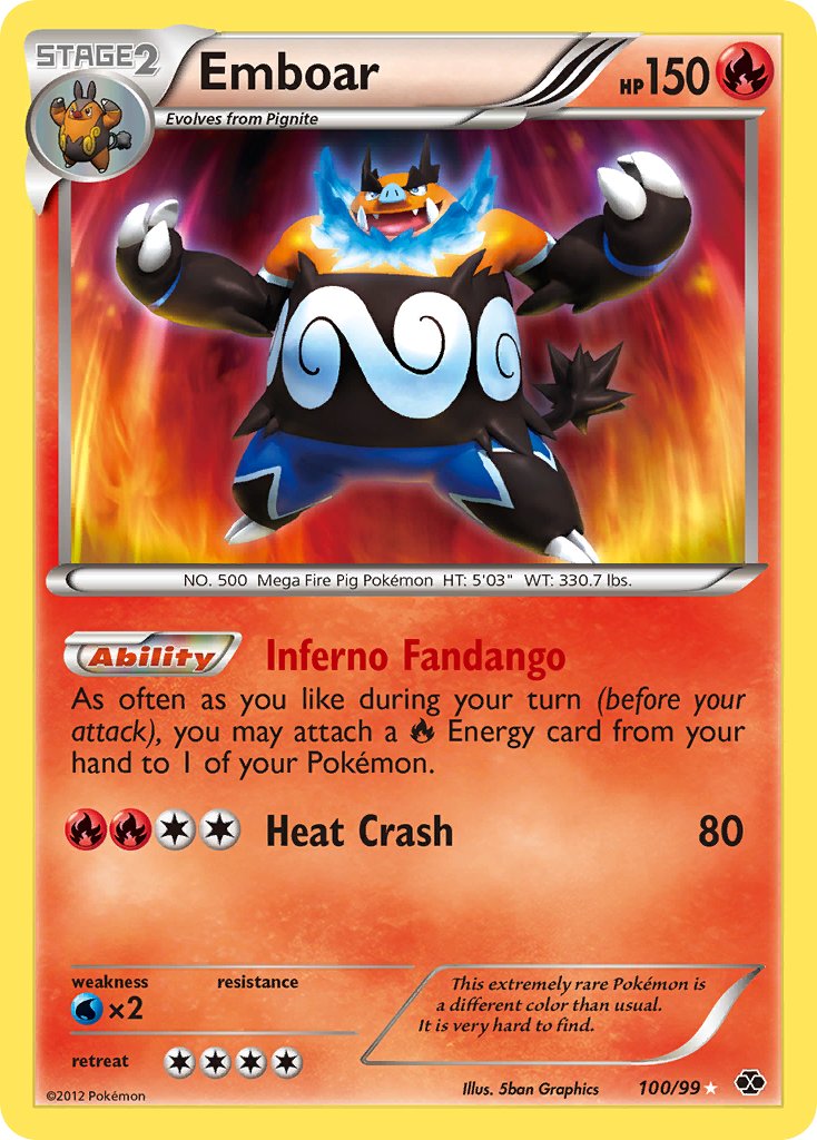 Emboar 100/99 Holo Secret Rare - MissingNo.