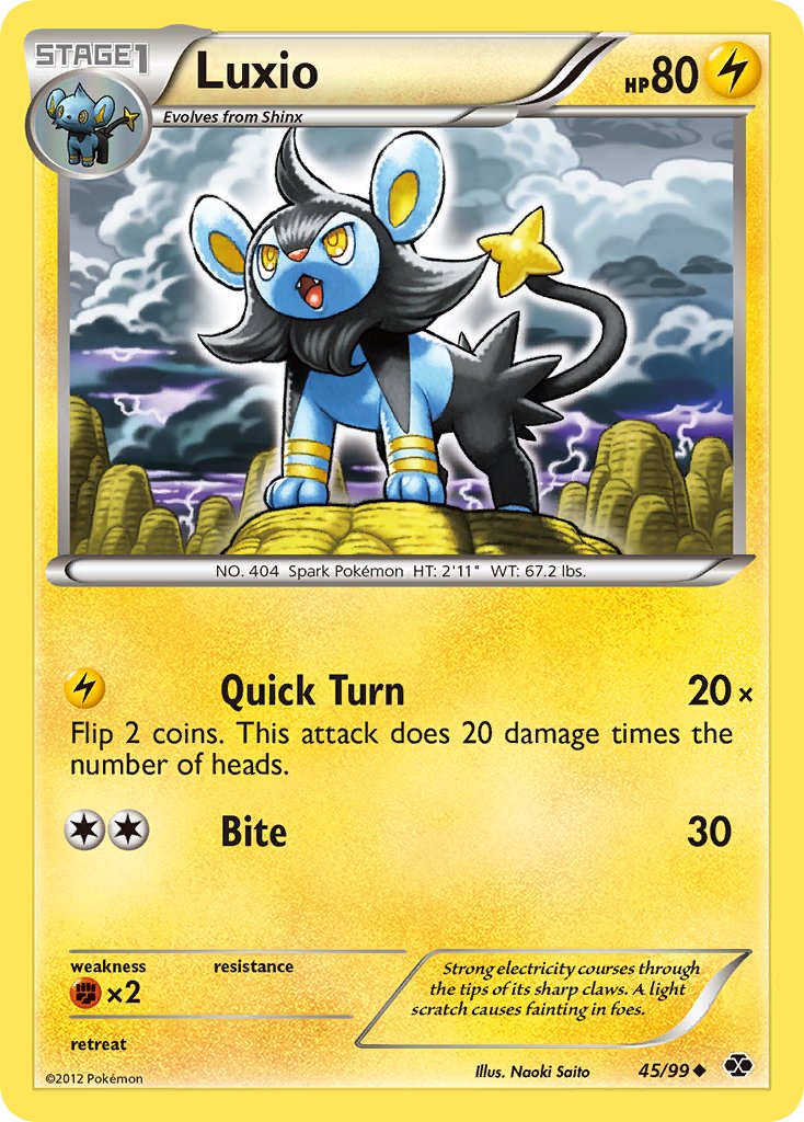 Luxio 45/99 Reverse Uncommon - MissingNo.