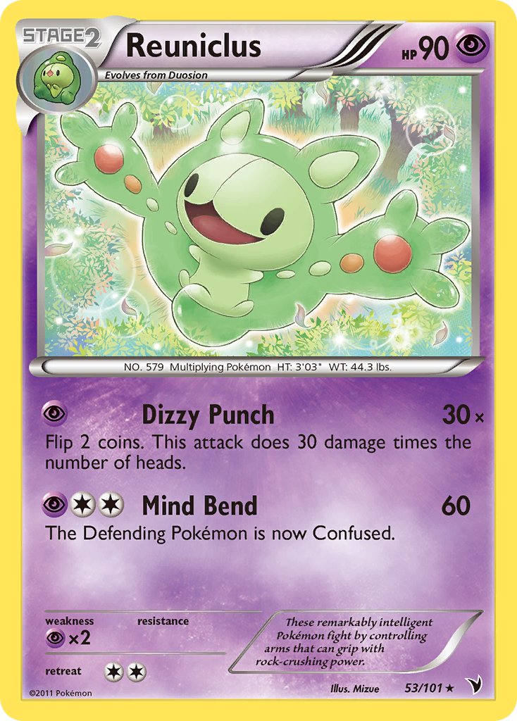 Reuniclus 53/101 Reverse Rare - MissingNo.