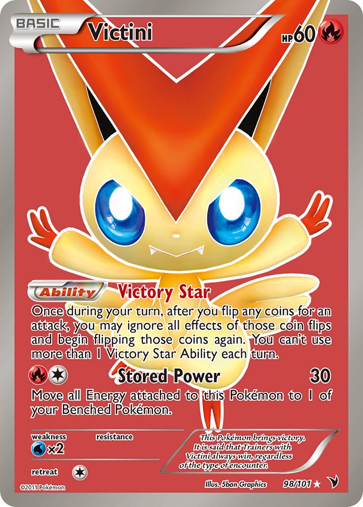 Victini 98/101 Holo Ultra Rare - MissingNo.