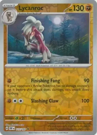 Lycanroc 117/197 Reverse Uncommon