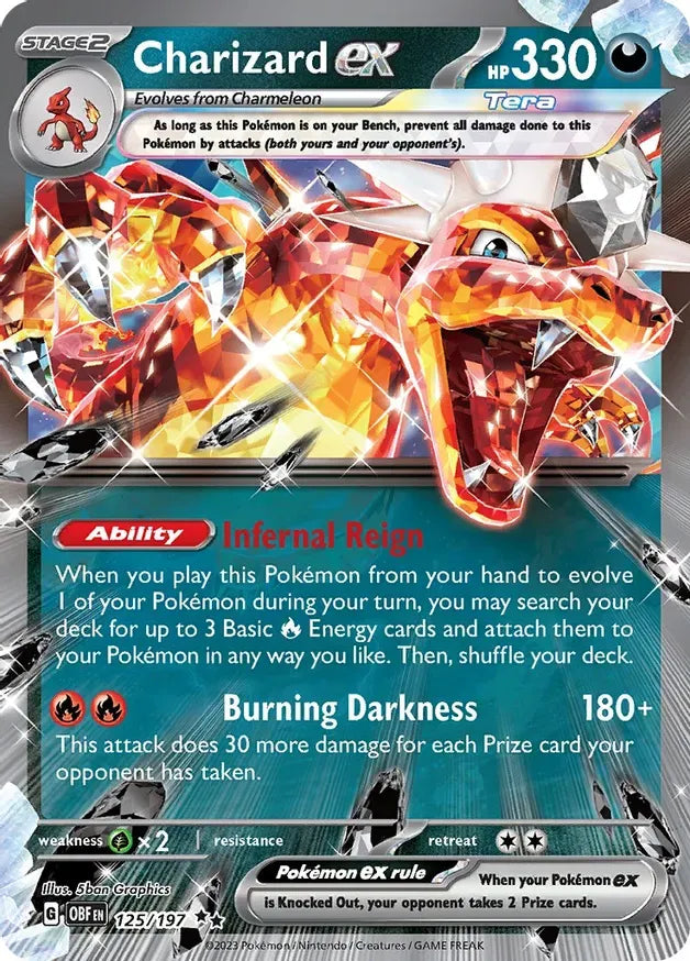 Charizard ex 125/197 Double Rare ex