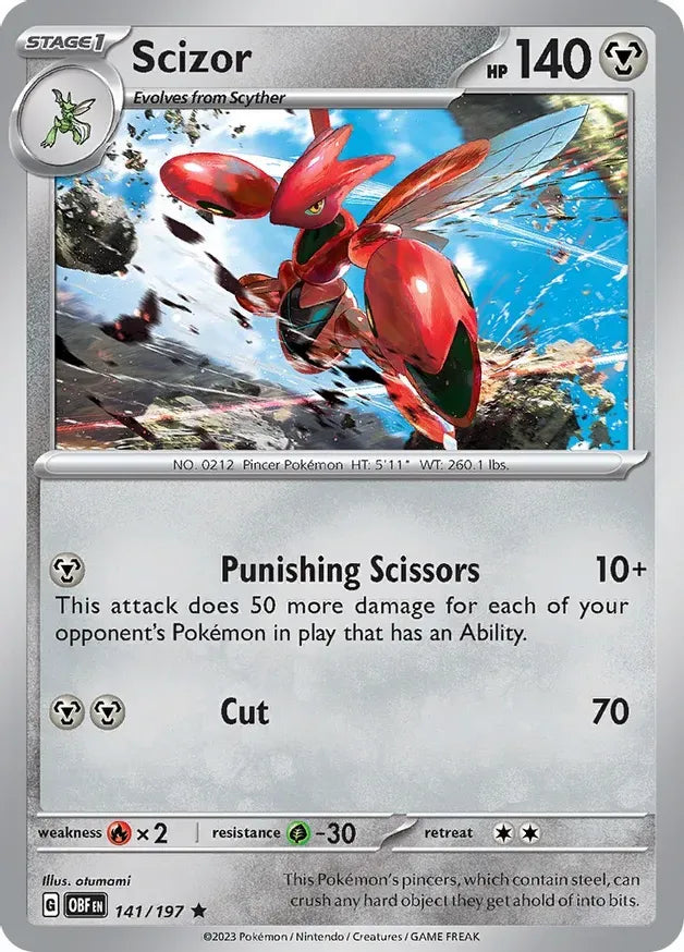 Scizor 141/197 Holo Rare