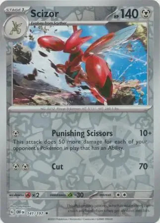 Scizor 141/197 Reverse Rare