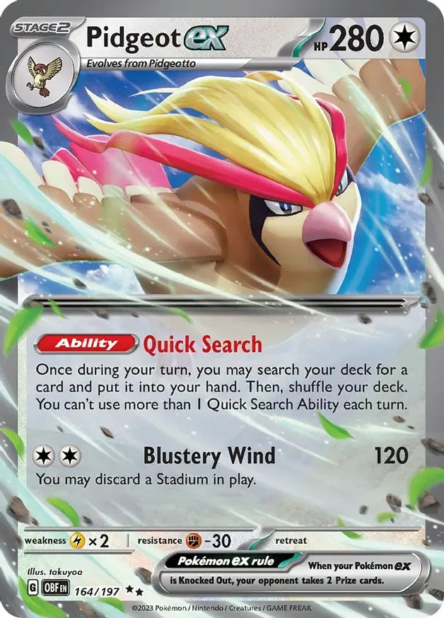 Pidgeot ex 164/197 Double Rare ex