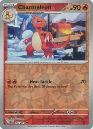 Charmeleon 27/197 Reverse Uncommon
