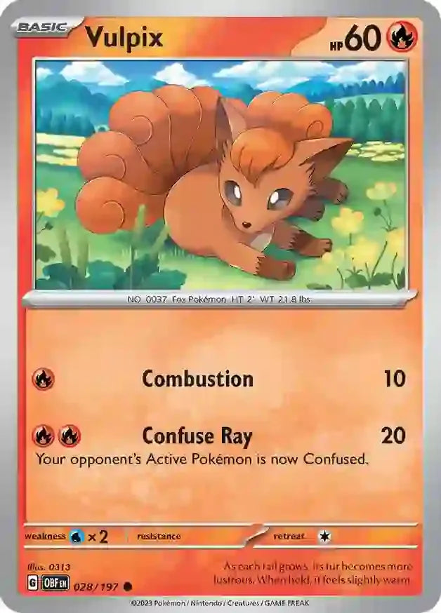 Vulpix 28/197 Common