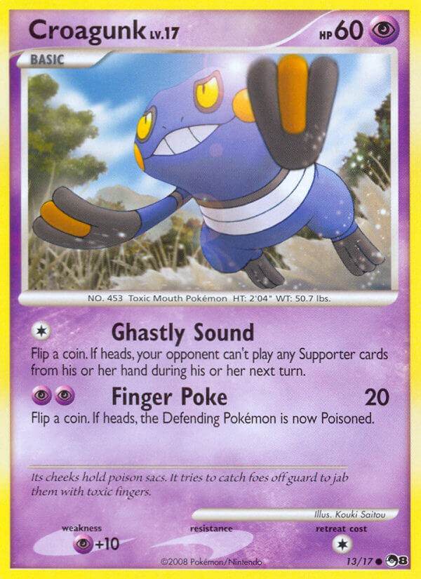 Croagunk 13/17 Cracked Ice Reverse Holo - MissingNo.