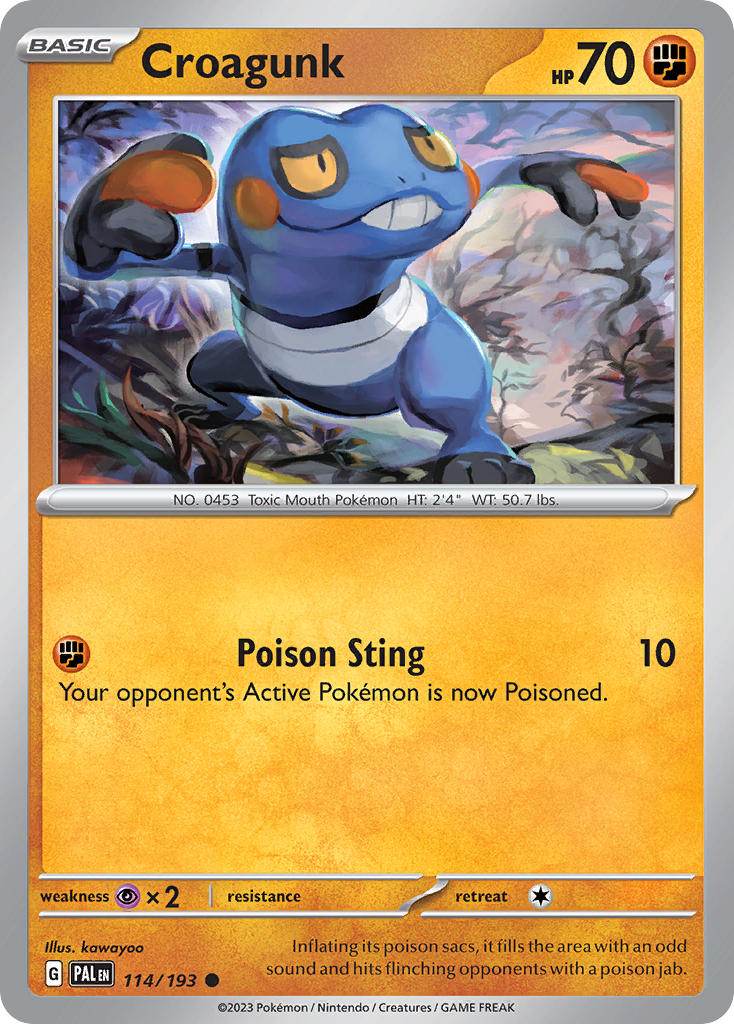 Croagunk 114/193 Reverse Common - MissingNo.