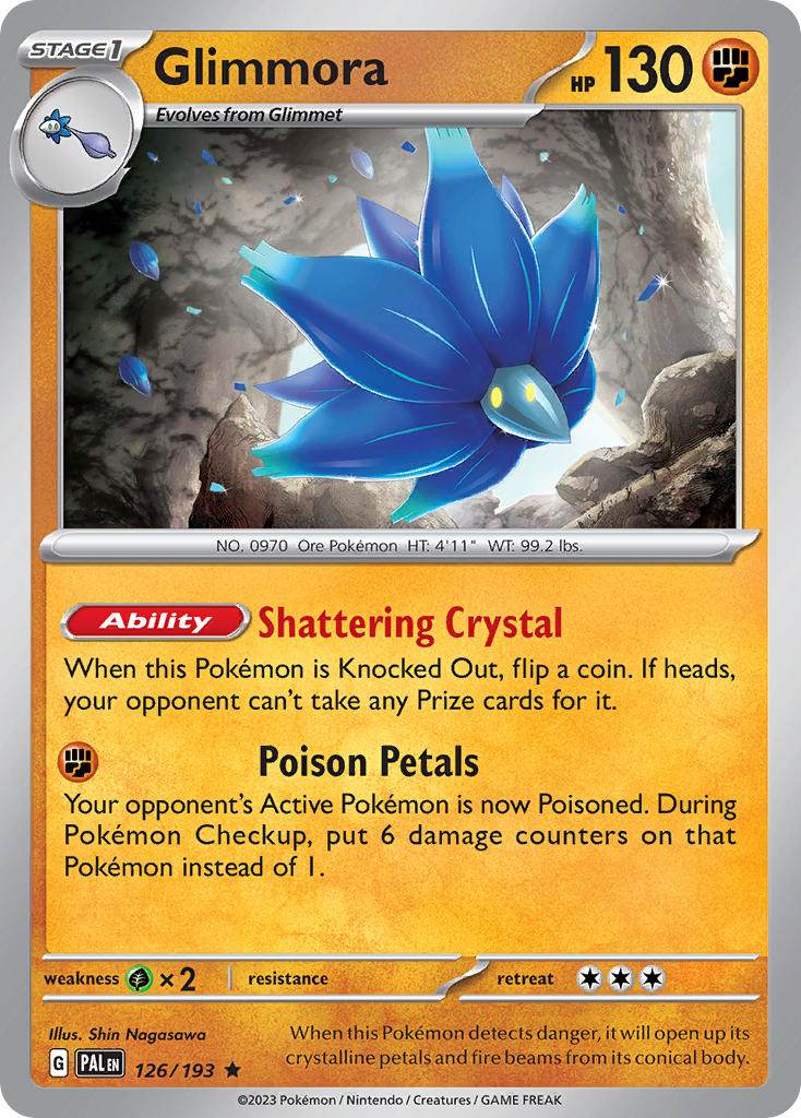 Glimmora 126/193 Holo Rare - MissingNo.