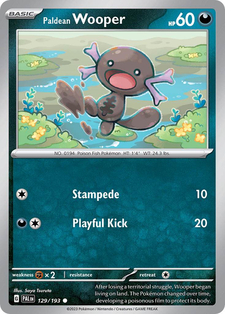 Paldean Wooper 129/193 Common - MissingNo.