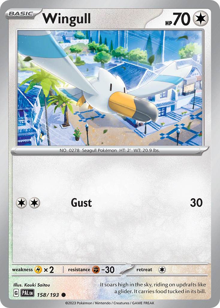 Wingull 158/193 Reverse Common - MissingNo.
