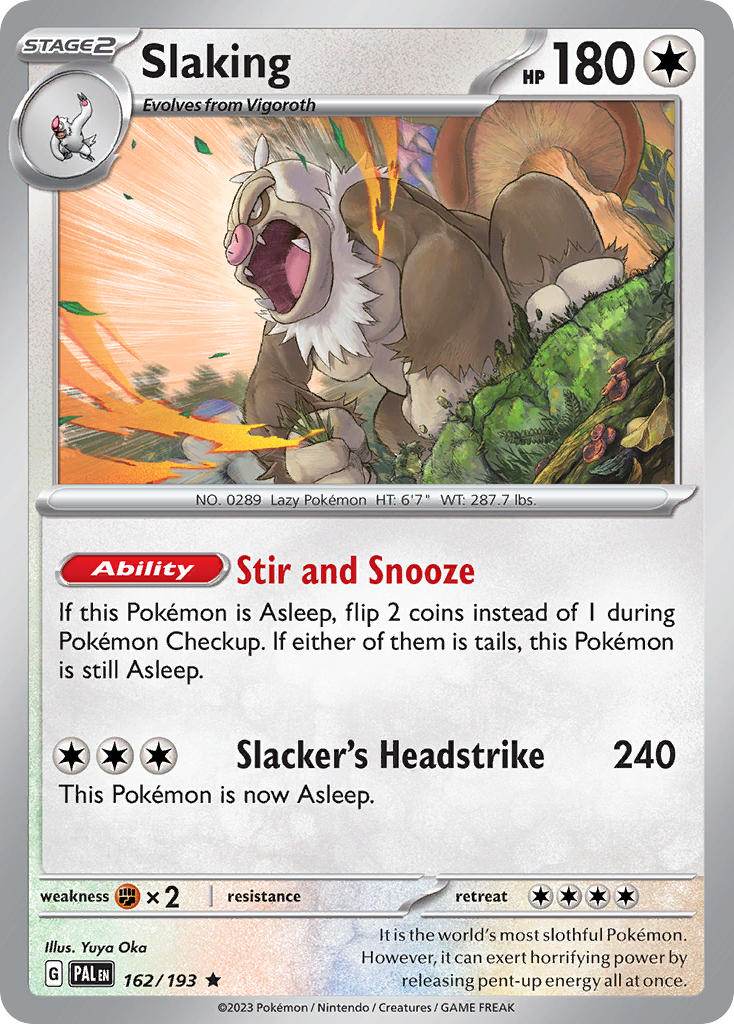 Slaking 162/193 Reverse Rare - MissingNo.