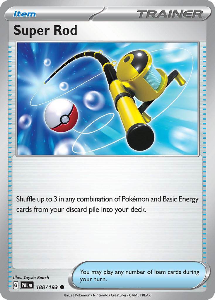 Super Rod 188/193 Pokémon TCG Gym Stamp Present Pack Exclusive - MissingNo.