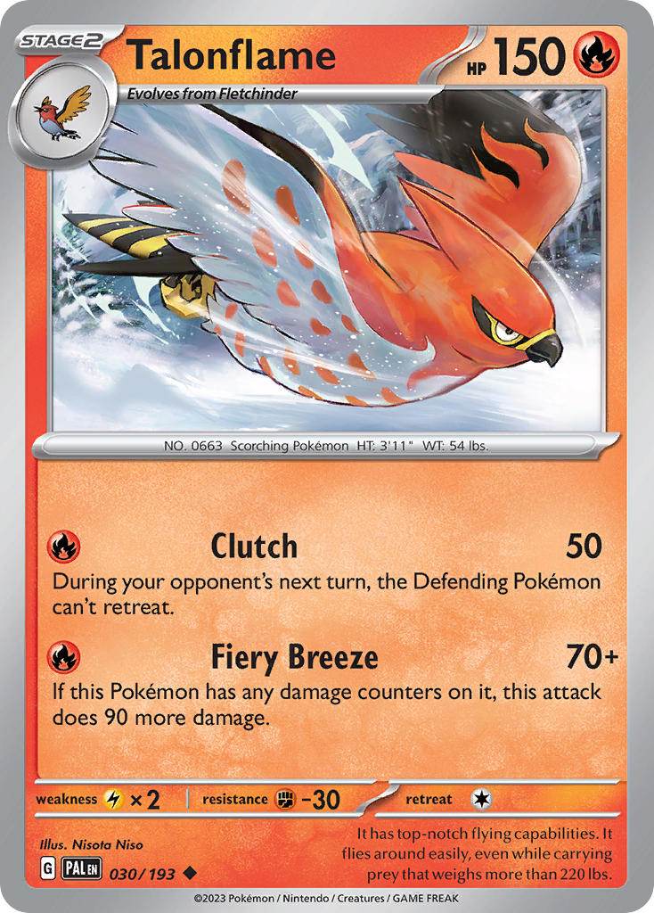 Talonflame 30/193 Uncommon - MissingNo.