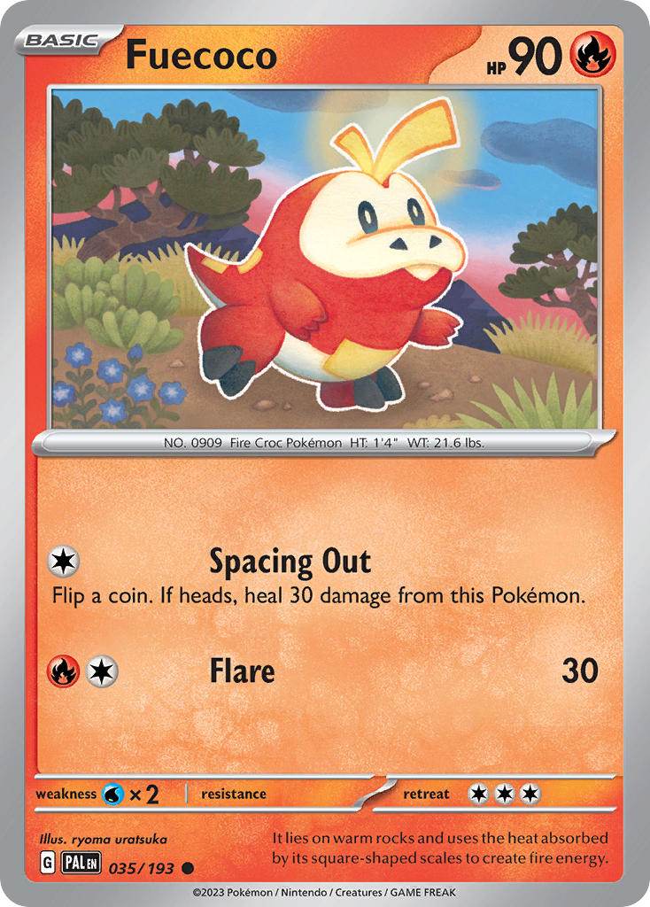 Fuecoco 35/193 Reverse Common - MissingNo.