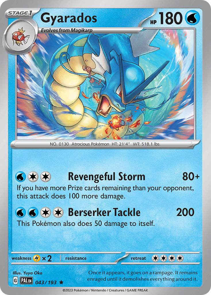 Gyarados 43/193 Holo Rare - MissingNo.
