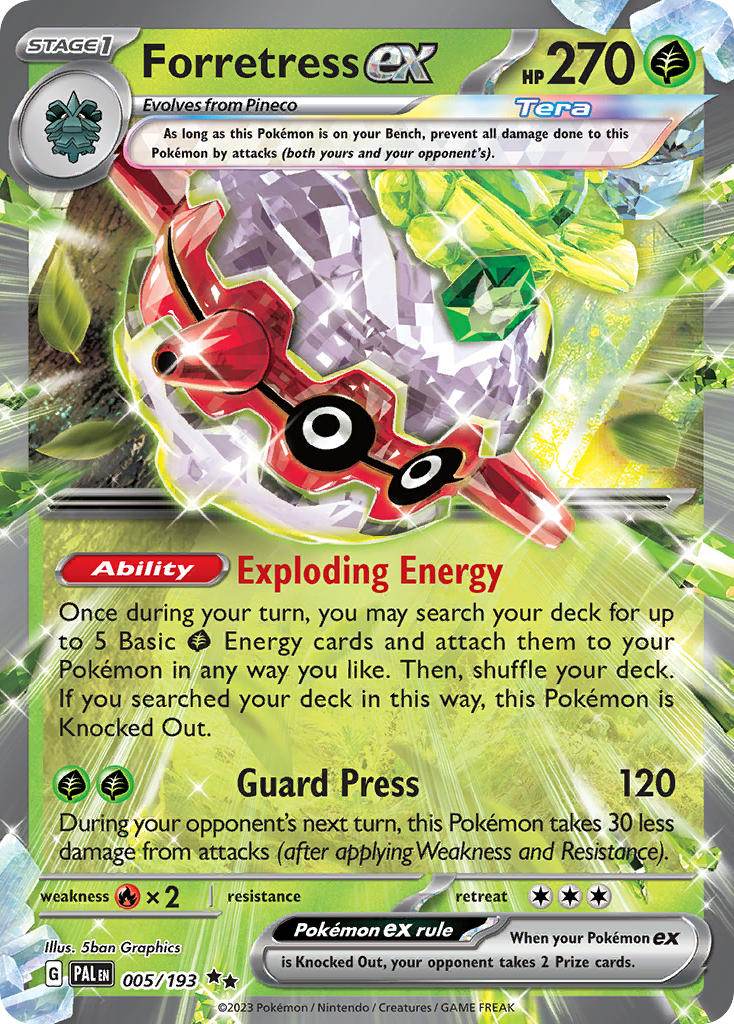 Forretress ex 5/193 Double Rare ex - MissingNo.