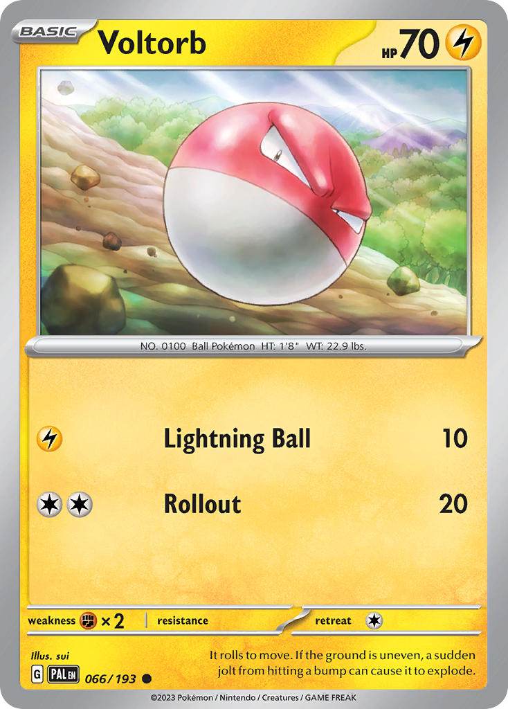 Voltorb 66/193 Reverse Holo Professor Program Stamp Voltorb Drill Exclusive - MissingNo.
