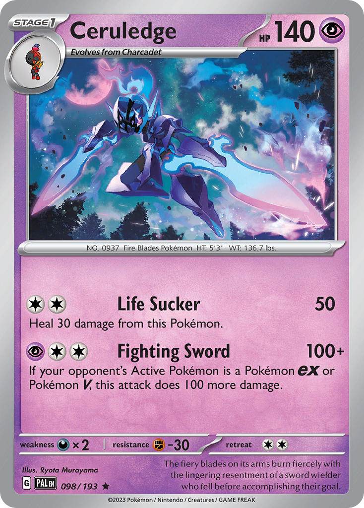 Ceruledge 98/193 Holo Rare - MissingNo.
