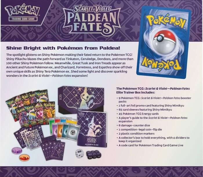 Paldean Fates Elite Trainer Box - MissingNo.