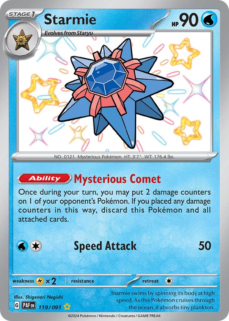 Starmie 119/91 Shiny Rare - MissingNo.