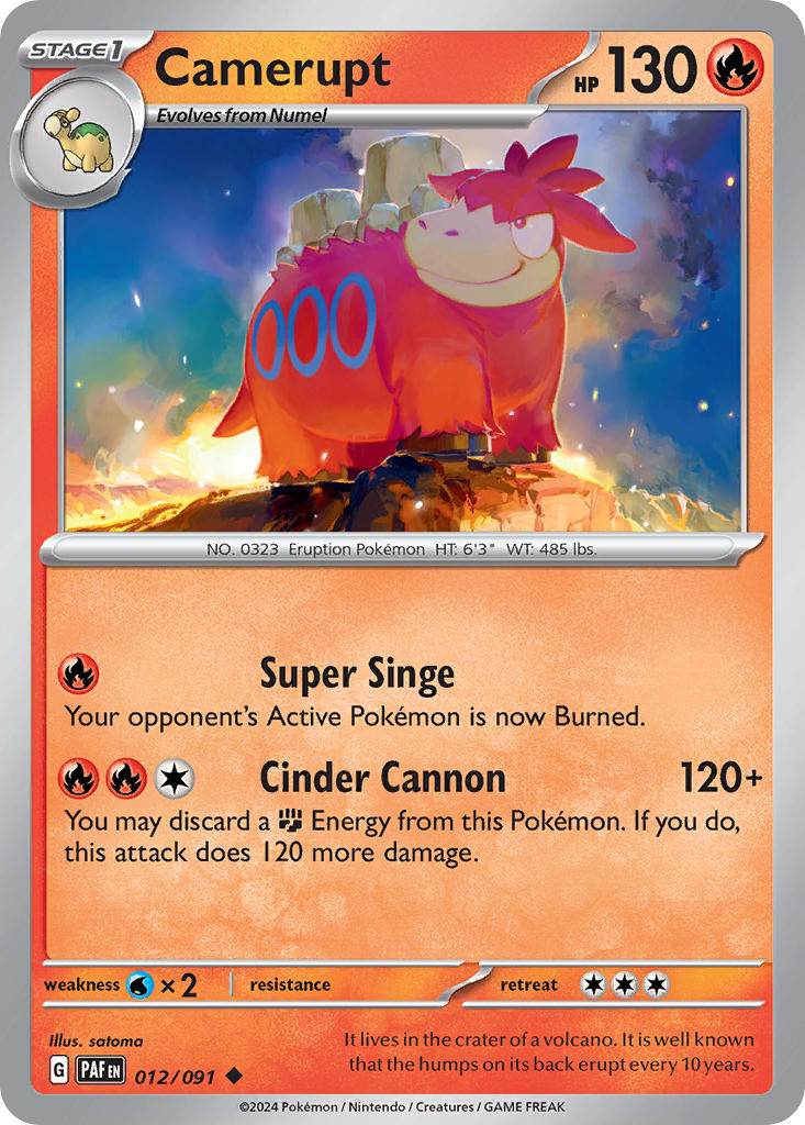 Camerupt 12/91 Reverse Uncommon - MissingNo.