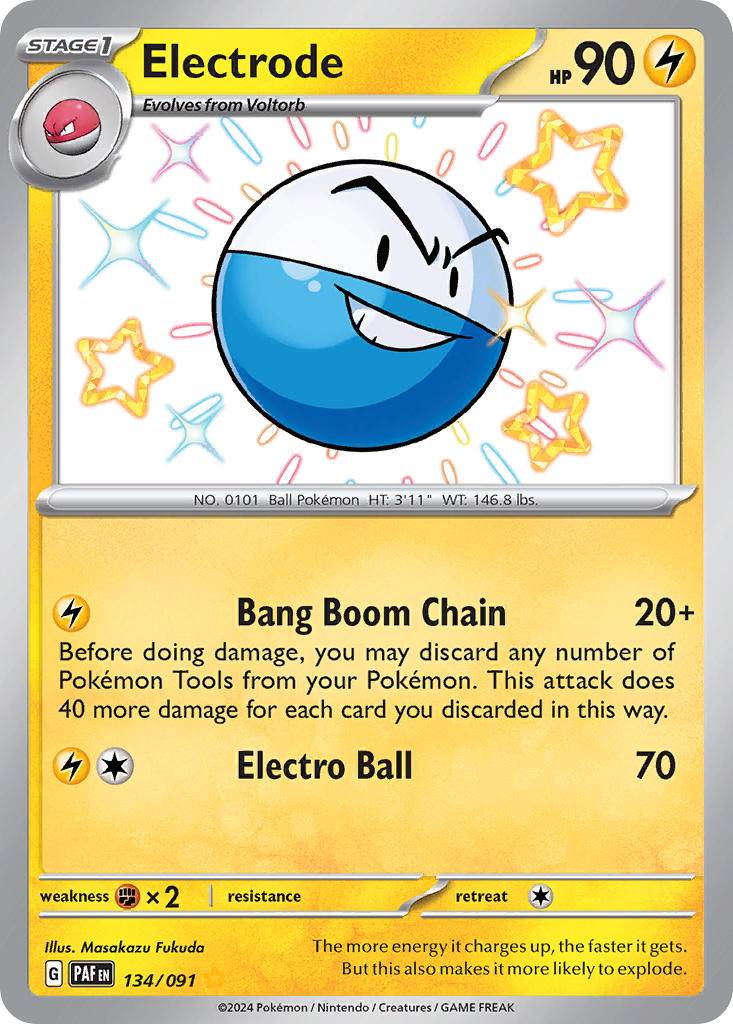 Electrode 134/91 Shiny Rare - MissingNo.