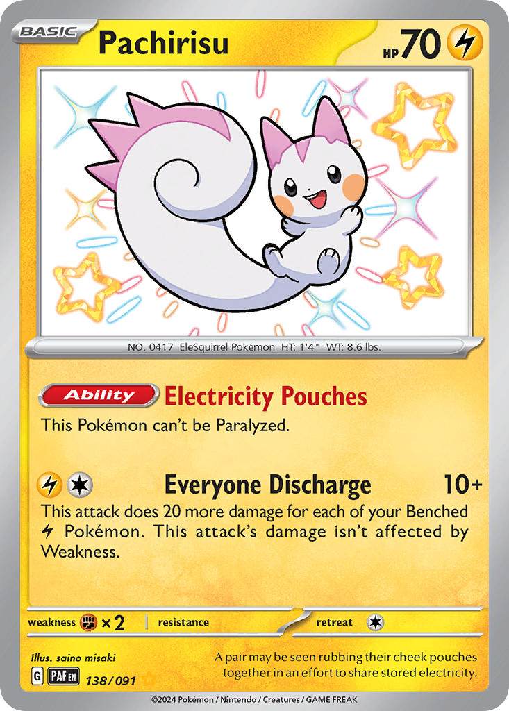 Pachirisu 138/91 Shiny Rare - MissingNo.