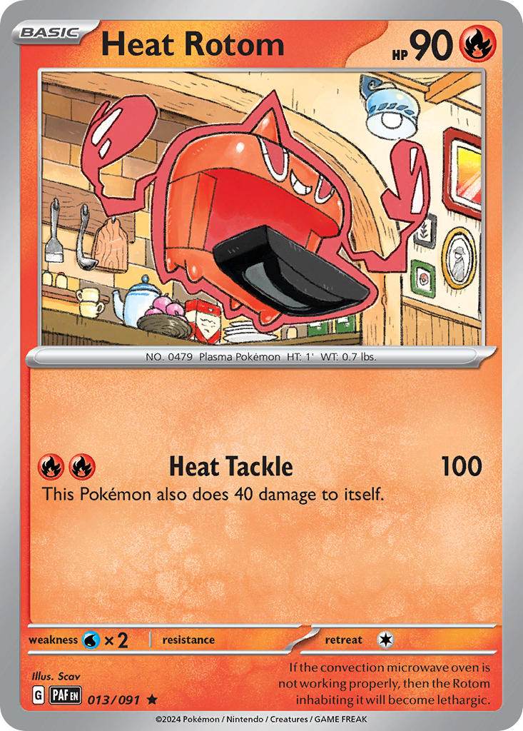 Heat Rotom 13/91 Reverse Rare - MissingNo.