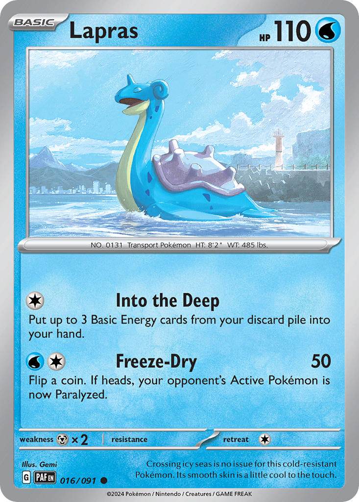 Lapras 16/91 Common - MissingNo.