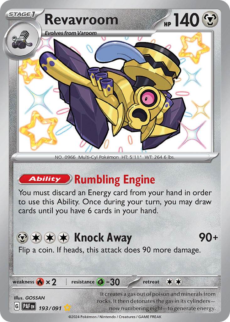 Revavroom 193/91 Shiny Rare - MissingNo.