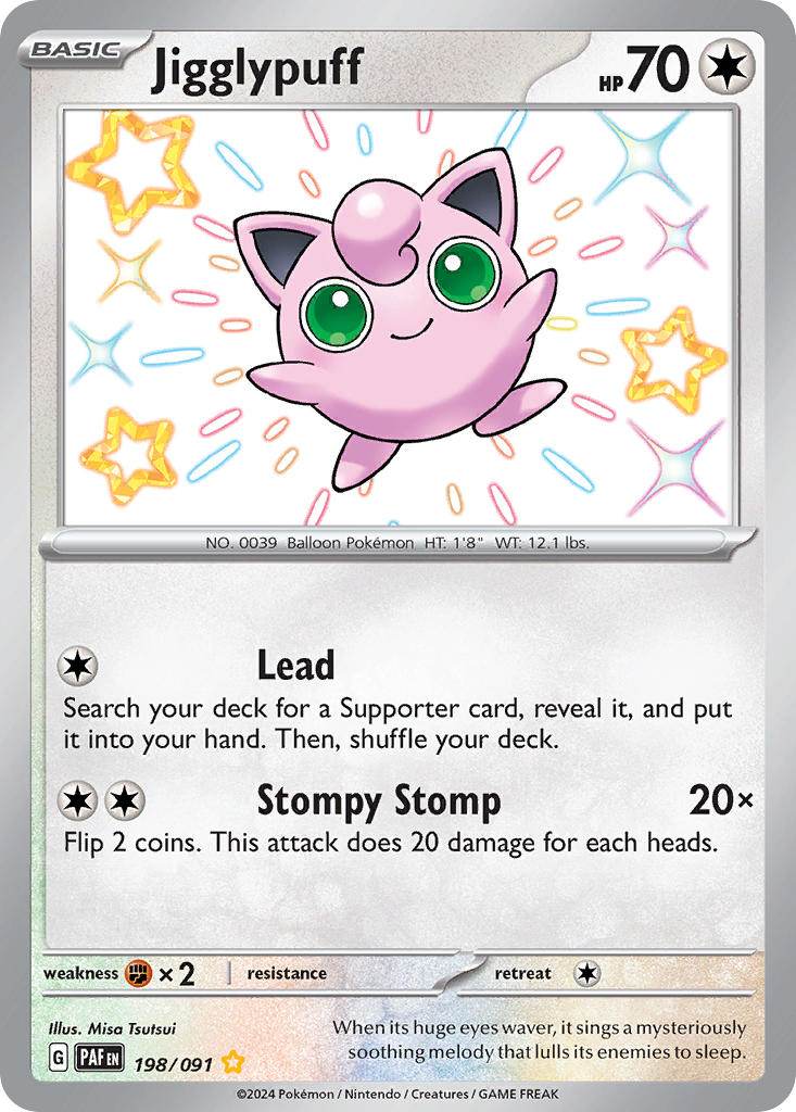 Jigglypuff 198/91 Shiny Rare - MissingNo.